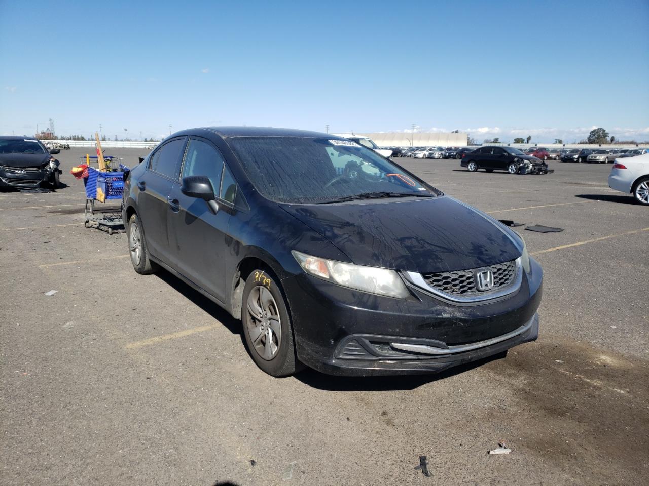 Photo 1 from auction – 2013 HONDA CIVIC LX with VIN 19XFB2F51DE057579