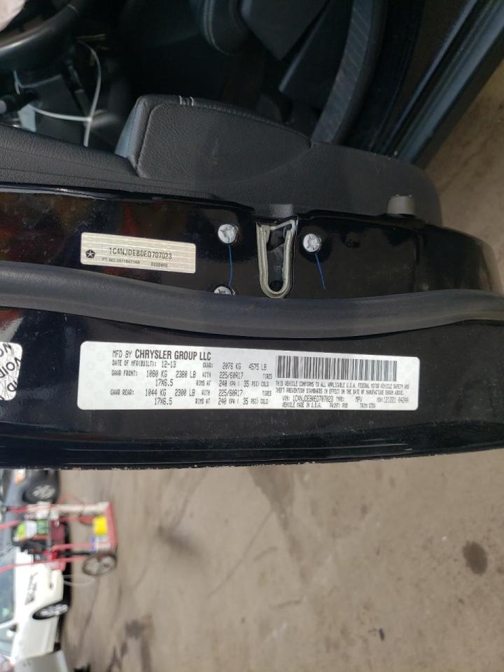Photo 10 from auction – 2014 JEEP COMPASS LA with VIN 1C4NJDEB0ED707023