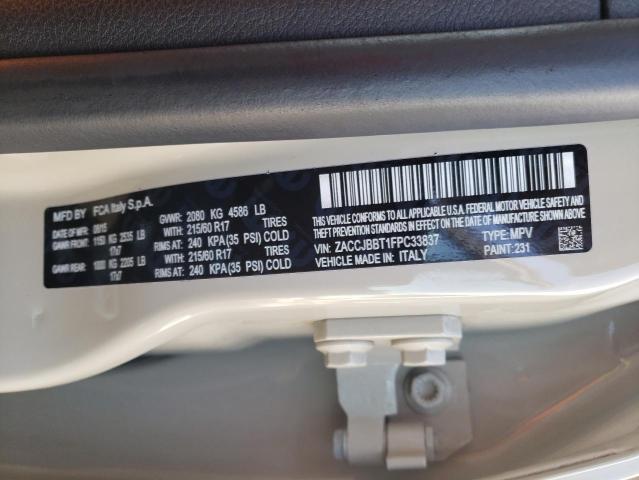 Photo 10 from auction – 2015 JEEP RENEGADE L with VIN ZACCJBBT1FPC33837