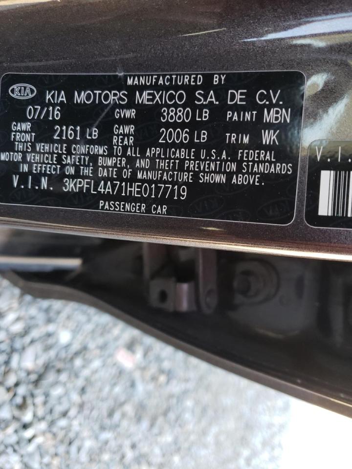 Photo 10 from auction – 2017 KIA FORTE LX with VIN 3KPFL4A71HE017719