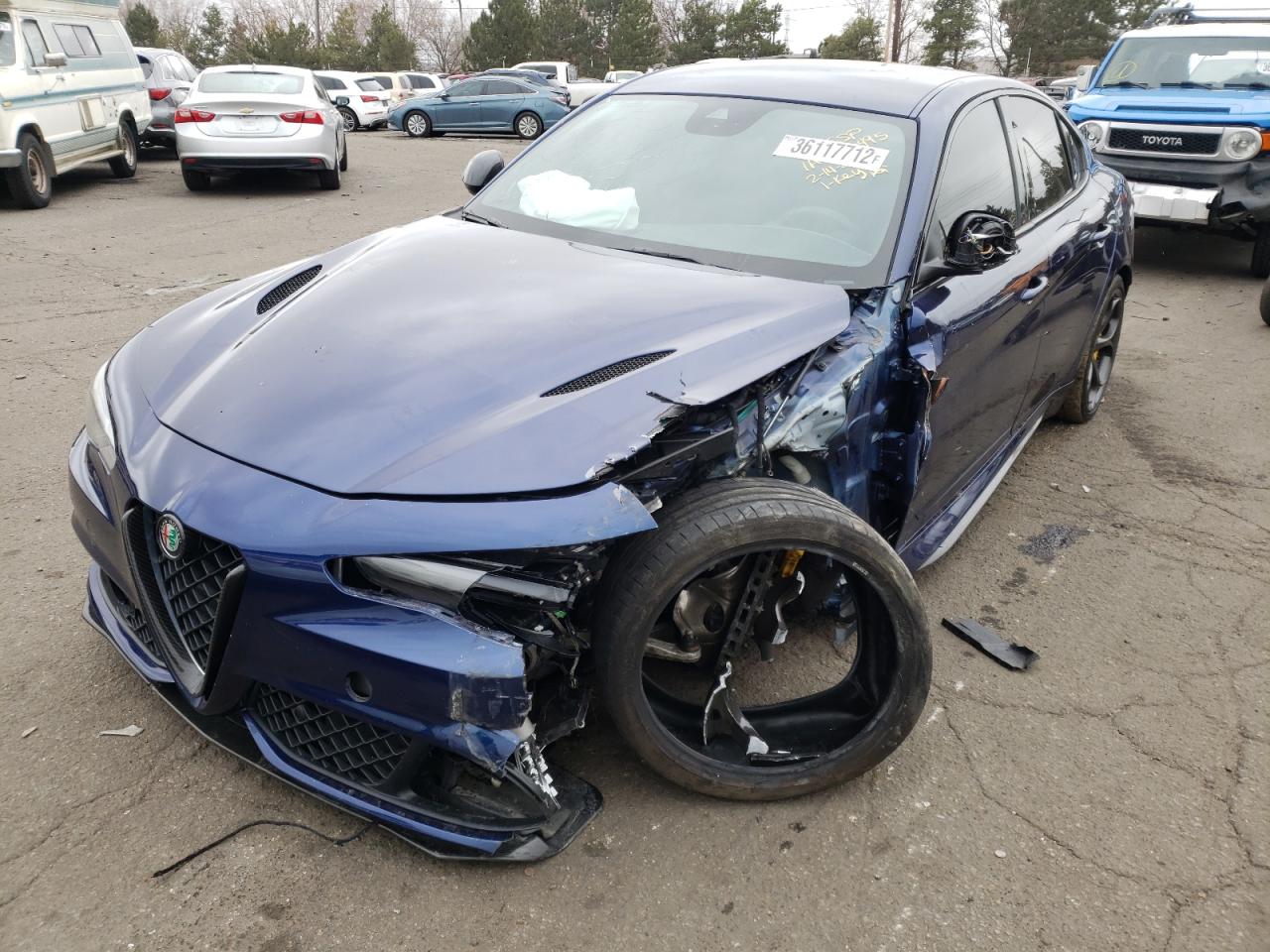 Photo 2 from auction – 2018 ALFA ROMEO GIULIA QUA with VIN ZARFAEAV2J7567033