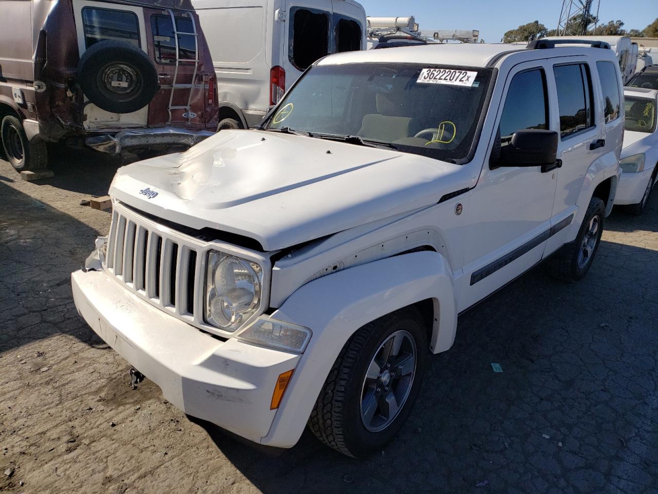 Photo 2 from auction – 2008 JEEP LIBERTY SP with VIN 1J8GN28K28W152056