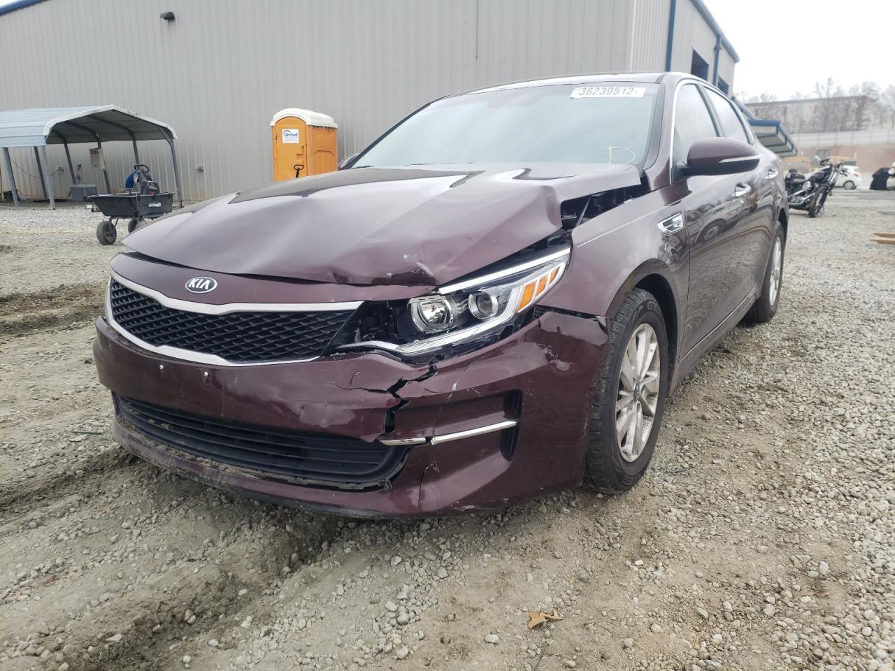 Photo 2 from auction – 2016 KIA OPTIMA LX with VIN 5XXGT4L30GG018803