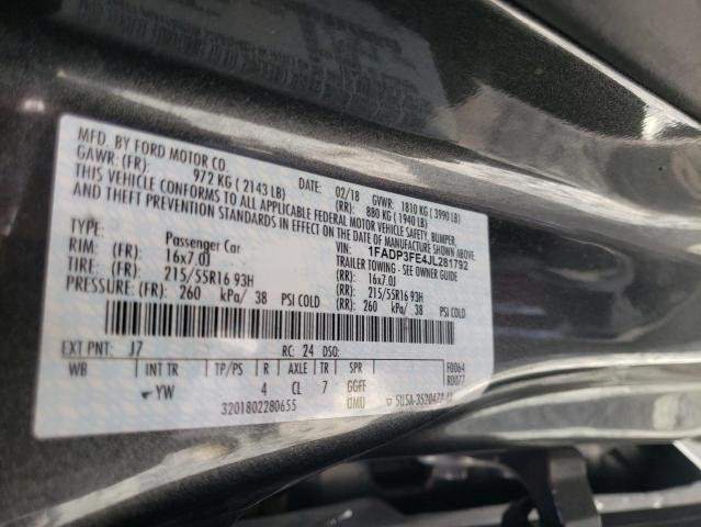 Photo 10 from auction – 2018 FORD FOCUS SE with VIN 1FADP3FE4JL281792