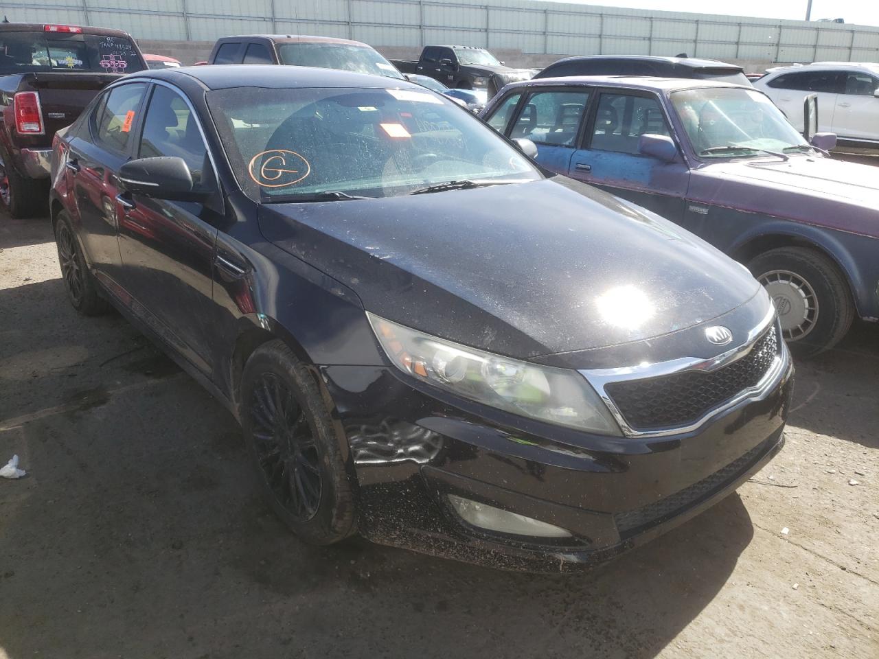 KIA OPTIMA LX 2013 with VIN 5XXGM4A70DG189632 - Photo from auction