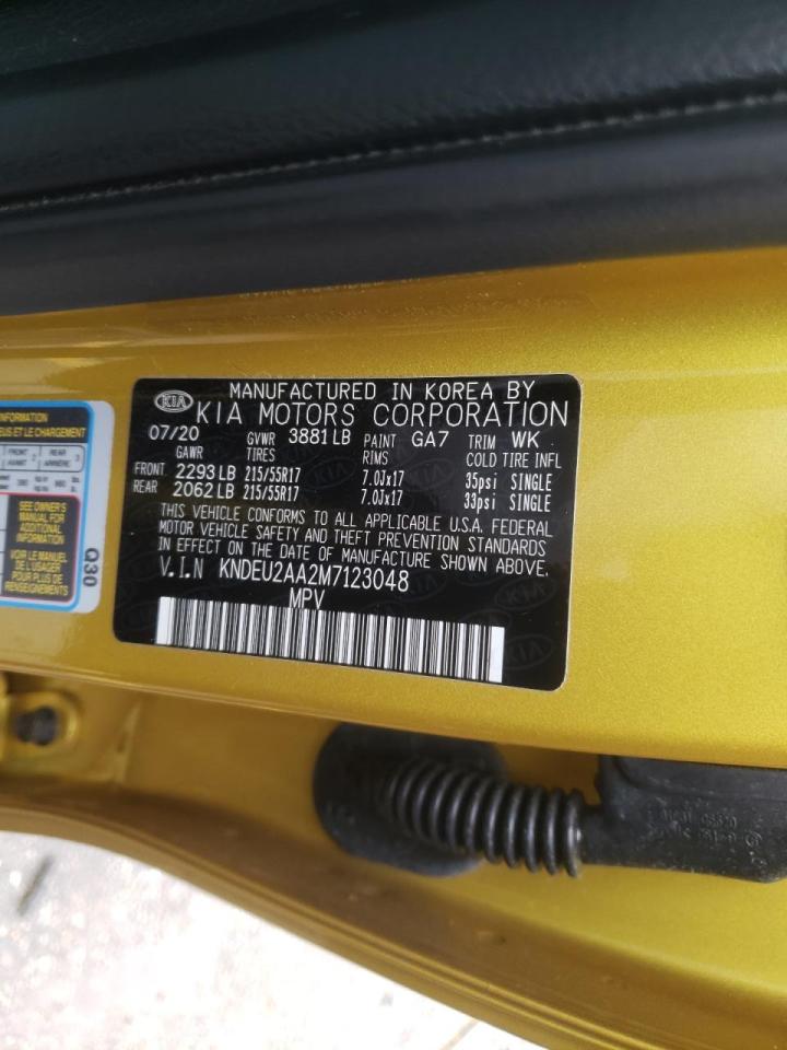 Photo 10 from auction – 2021 KIA SELTOS S with VIN KNDEU2AA2M7123048