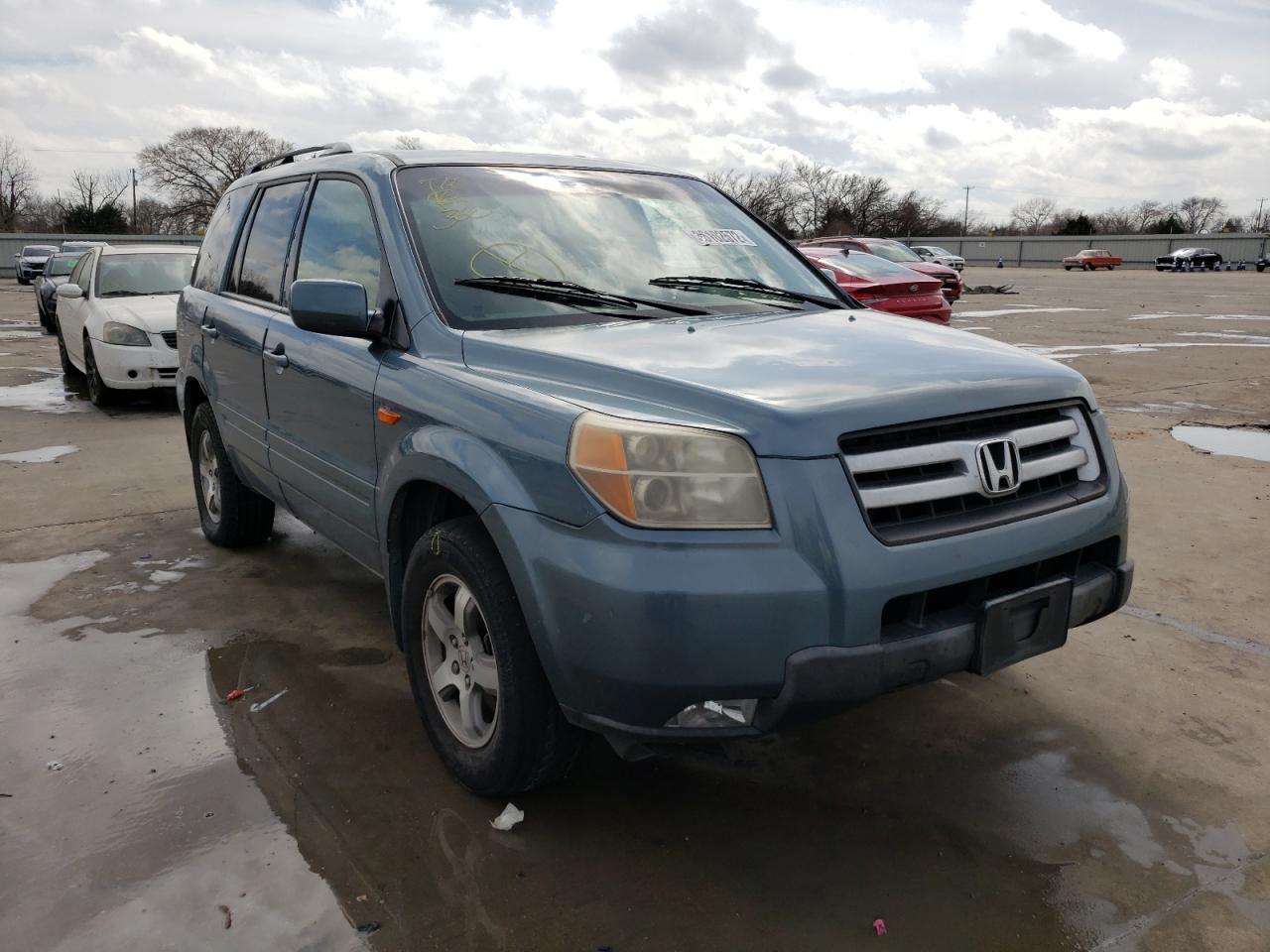 HONDA PILOT EX 2008 with VIN 5FNYF28478B019372 - Photo from auction