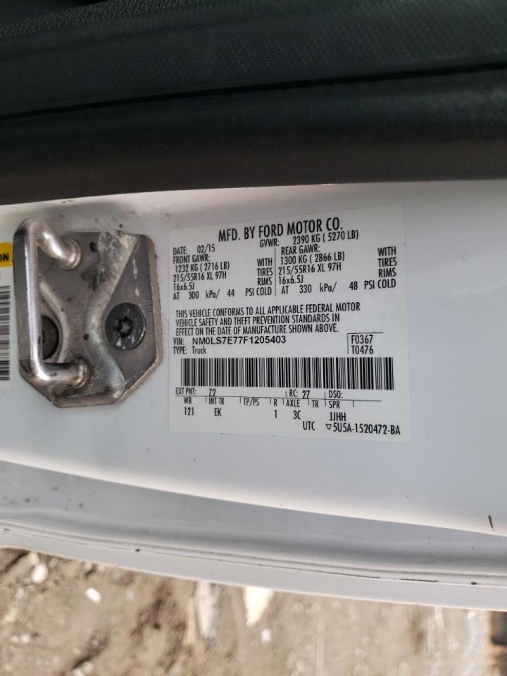 Фото 10 с аукциона – 2015 FORD TRANSIT CO с VIN NM0LS7E77F1205403