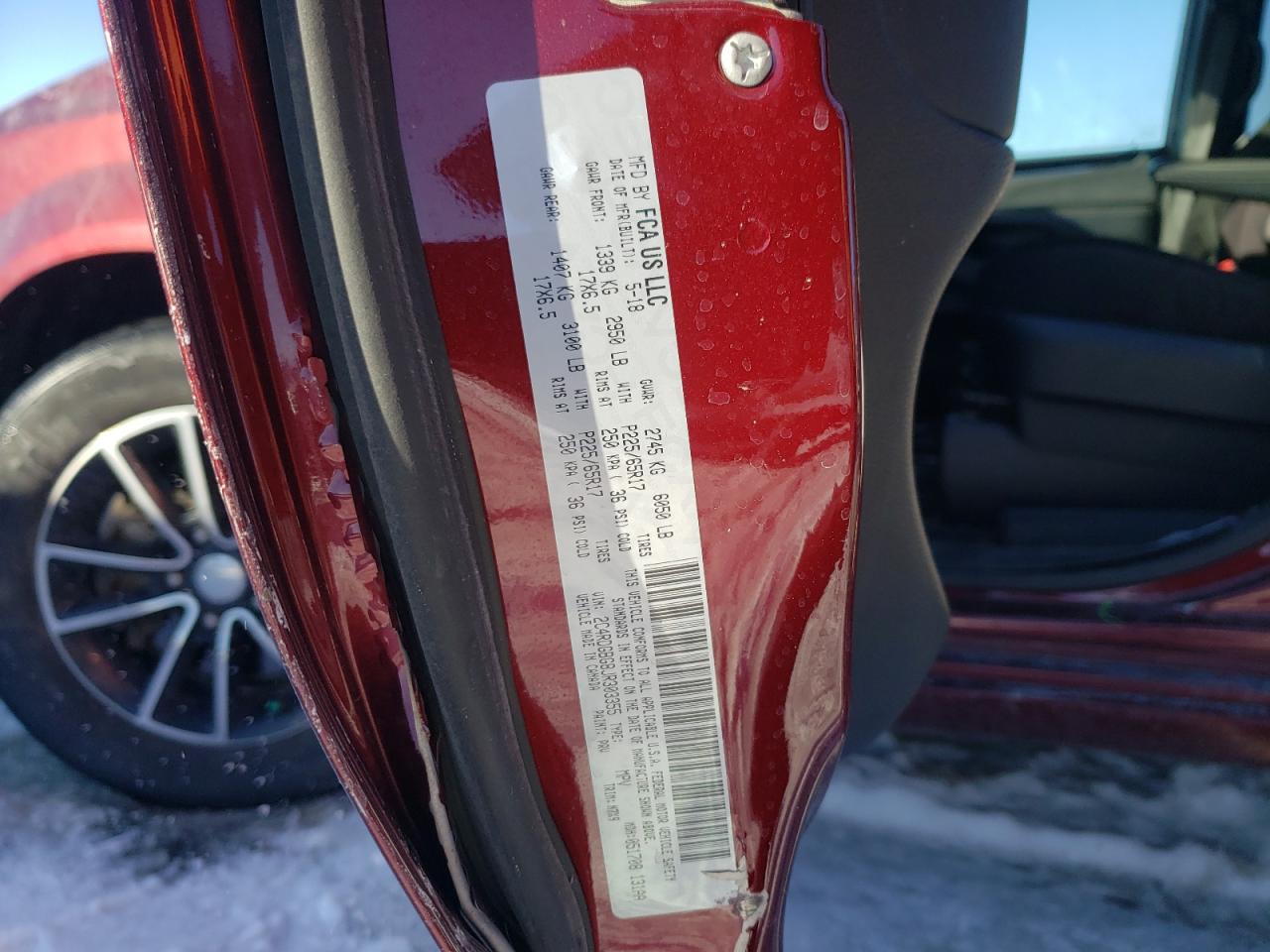 Photo 10 from auction – 2018 DODGE GRAND CARA with VIN 2C4RDGBG8JR303355
