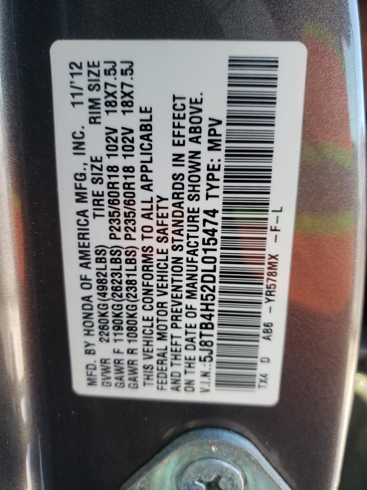 Photo 10 from auction – 2013 ACURA RDX TECHNO with VIN 5J8TB4H52DL015474