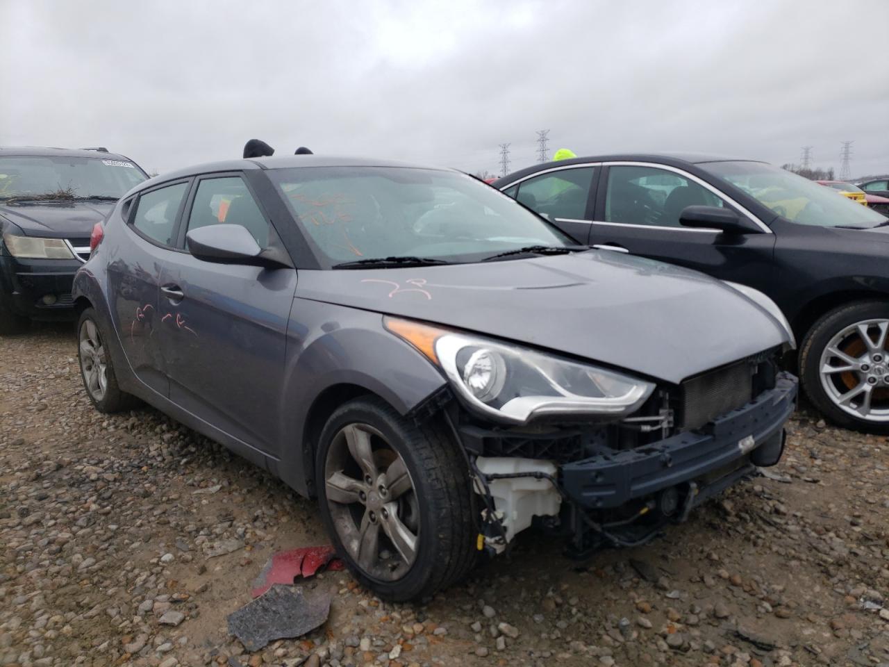 HYUNDAI VELOSTER 2015 with VIN KMHTC6AD3FU228581 - Photo from auction