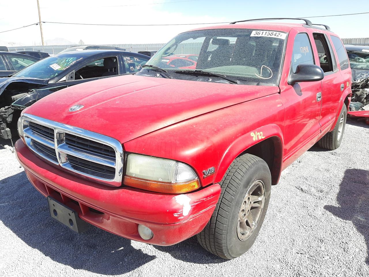 Photo 2 from auction – 2002 DODGE DURANGO SL with VIN 1B4HR48N12F120614