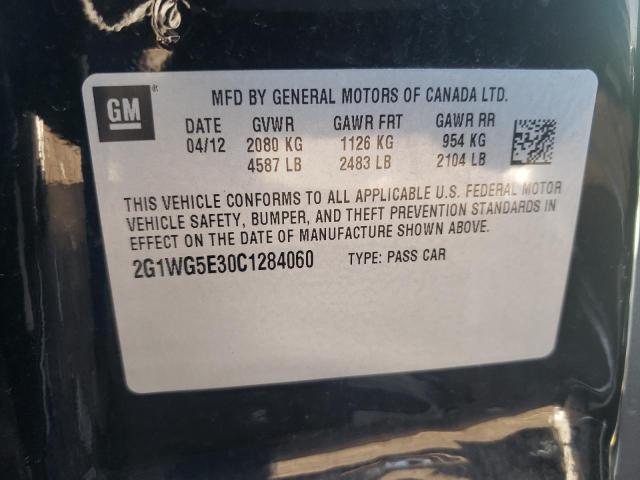 Photo 10 from auction – 2012 CHEVROLET IMPALA LT with VIN 2G1WG5E30C1284060