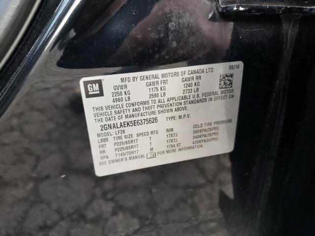 Photo 10 from auction – 2014 CHEVROLET EQUINOX LS with VIN 2GNALAEK5E6375626