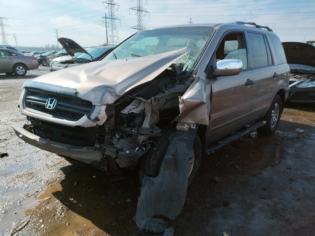 Photo 2 from auction – 2003 HONDA PILOT EXL with VIN 2HKYF186X3H516762