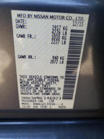 Photo 10 from auction – 2016 NISSAN ALTIMA 2.5 with VIN 1N4AL3AP9GC146923