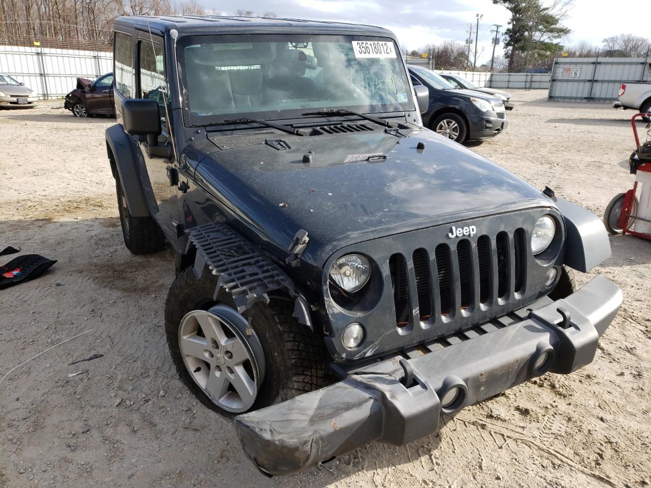 JEEP WRANGLER S 2016 with VIN 1C4GJWAG1GL287190 - Photo from auction