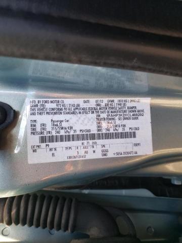 Photo 10 from auction – 2012 FORD FOCUS SE with VIN 1FAHP3K2XCL468292