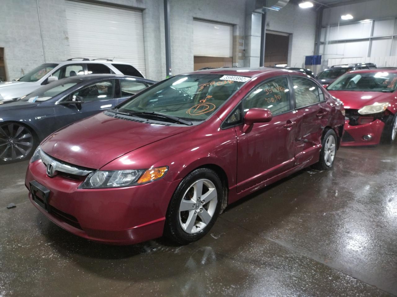 Photo 2 from auction – 2007 HONDA CIVIC EX with VIN 1HGFA16867L103492