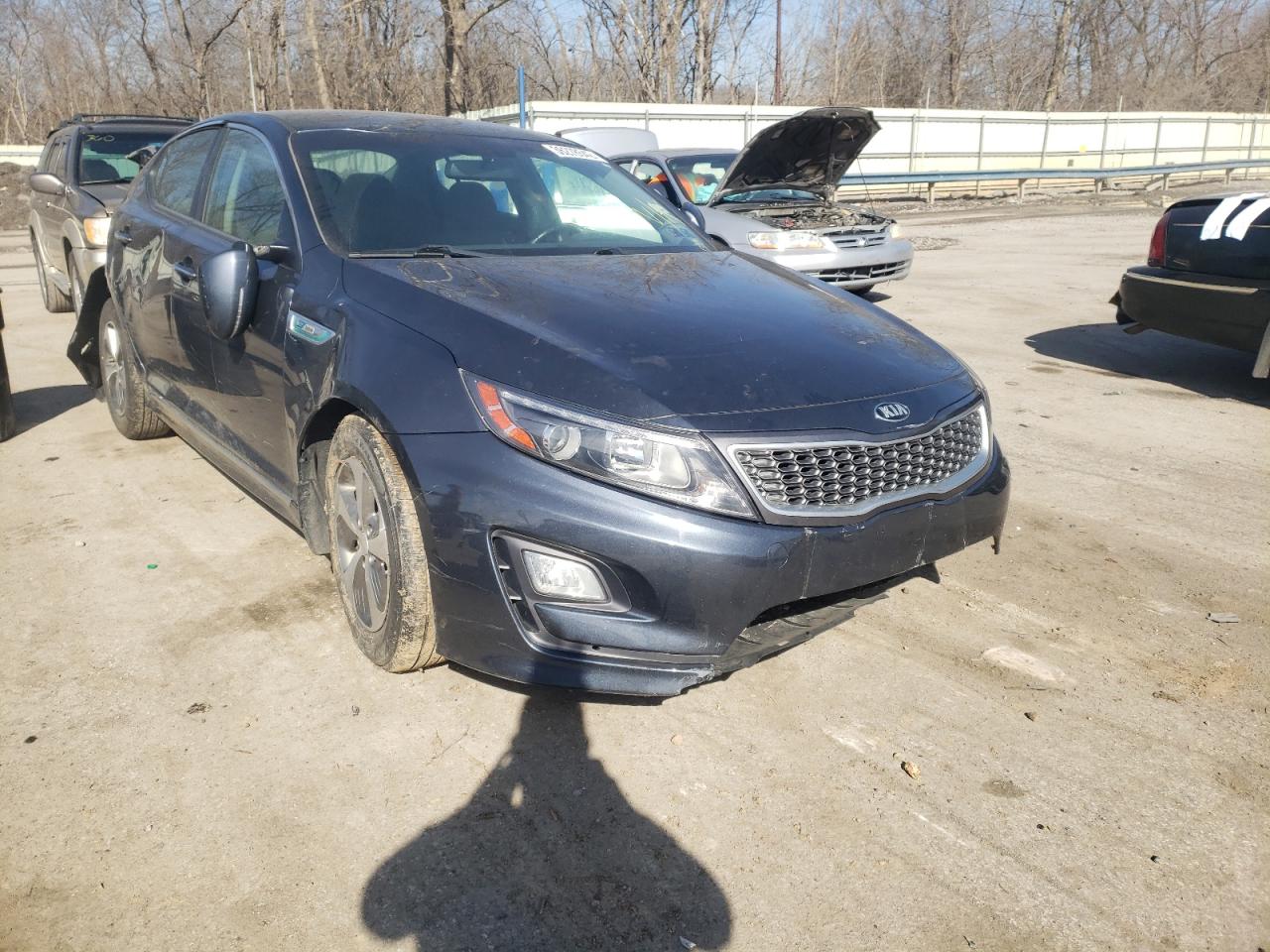 KIA OPTIMA HYB 2014 with VIN KNAGM4AD1E5075874 - Photo from auction