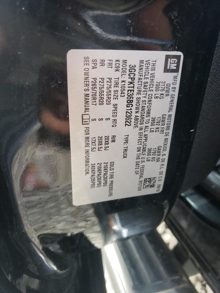 Photo 10 from auction – 2011 CHEVROLET SILVERADO with VIN 3GCPKTE36BG123622