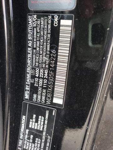 Photo 10 from auction – 2005 MERCEDES-BENZ CLK 320 with VIN WDBTK65J05F144226
