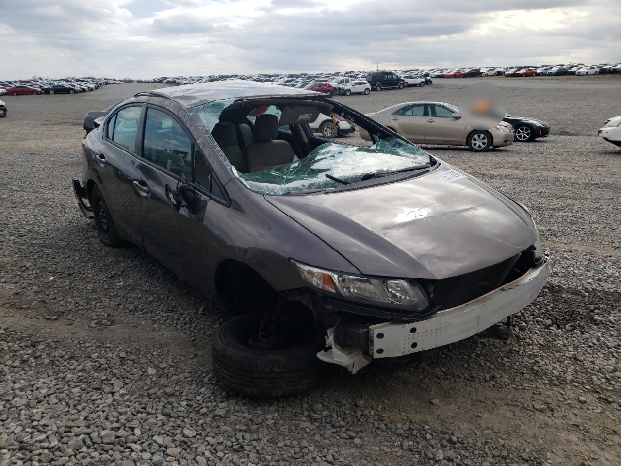 HONDA CIVIC LX 2013 with VIN 2HGFB2F58DH582306 - Photo from auction