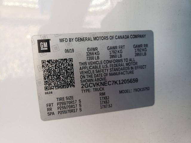 Photo 10 from auction – 2019 CHEVROLET SILVERADO with VIN 2GCVKNEC7K1205659