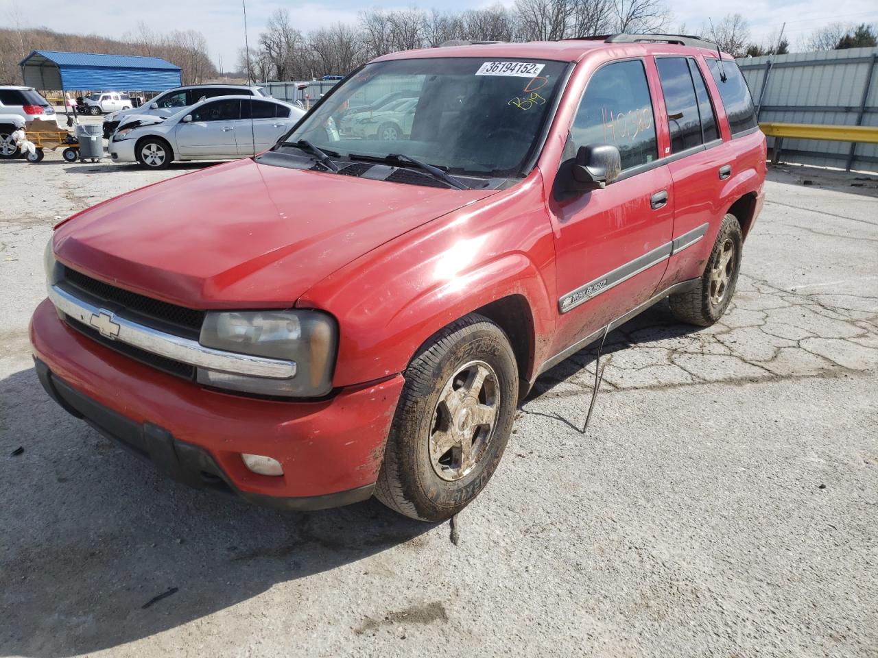 Photo 2 from auction – 2002 CHEVROLET TRAILBLAZE with VIN 1GNDT13S222159287