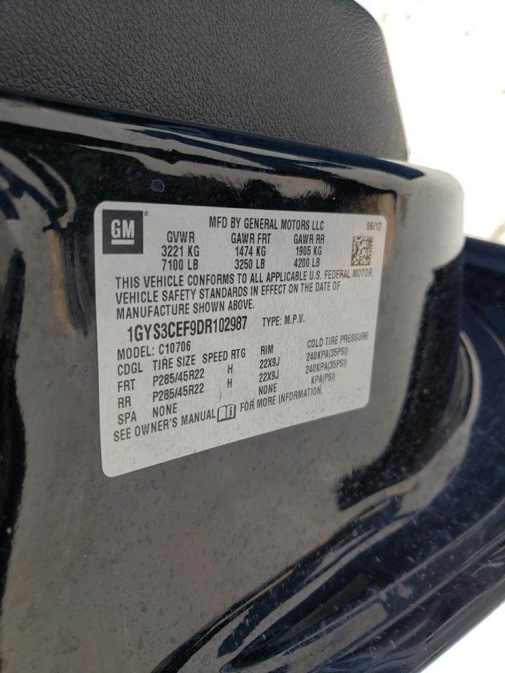Photo 10 from auction – 2013 CADILLAC ESCALADE P with VIN 1GYS3CEF9DR102987