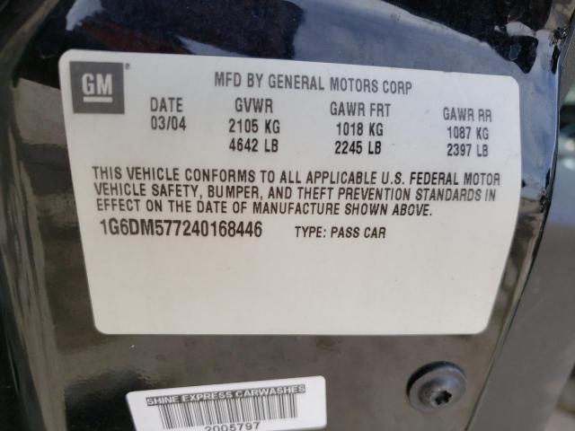 Photo 10 from auction – 2004 CADILLAC CTS with VIN 1G6DM577240168446