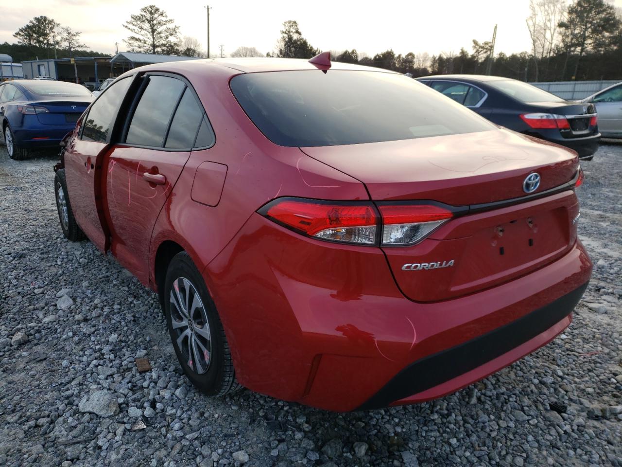 Photo 3 from auction – 2021 TOYOTA COROLLA LE with VIN JTDEAMDE3MJ009999