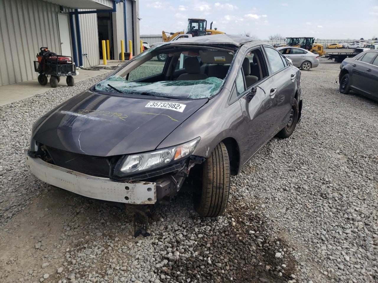 Photo 2 from auction – 2013 HONDA CIVIC LX with VIN 2HGFB2F58DH582306