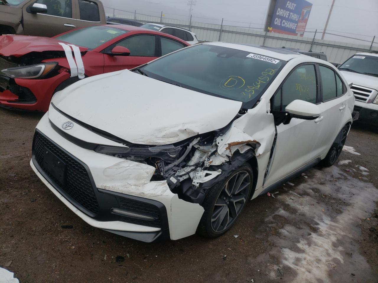 Photo 2 from auction – 2020 TOYOTA COROLLA SE with VIN 5YFP4RCE2LP017004