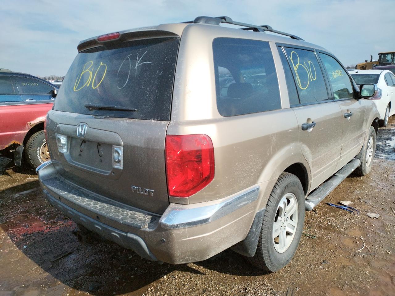 Photo 4 from auction – 2003 HONDA PILOT EXL with VIN 2HKYF186X3H516762