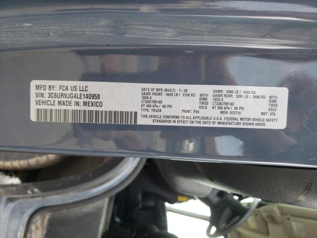 Photo 10 from auction – 2020 RAM PROMASTER with VIN 3C6URVJG4LE140958