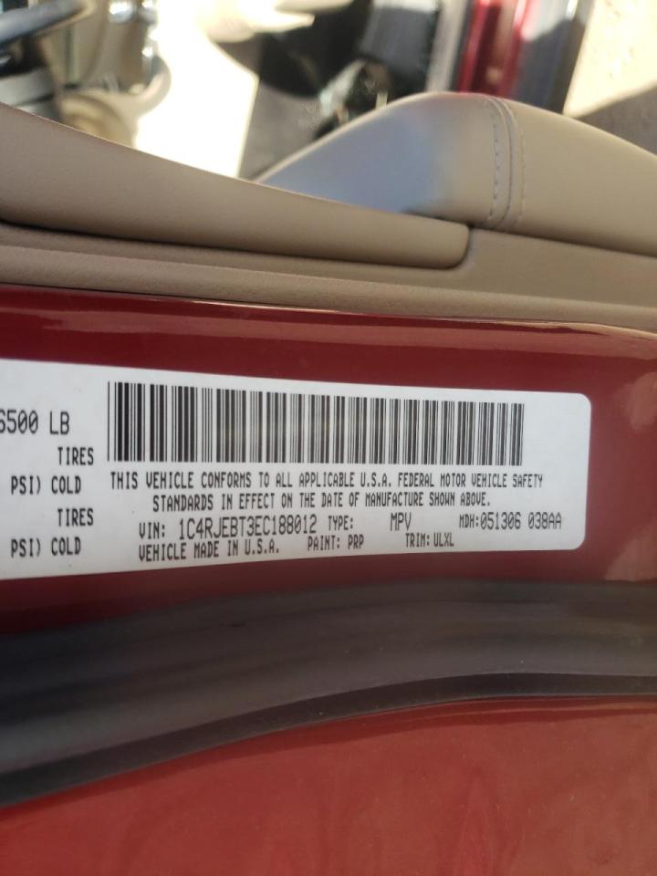 Photo 10 from auction – 2014 JEEP GRAND CHER with VIN 1C4RJEBT3EC188012