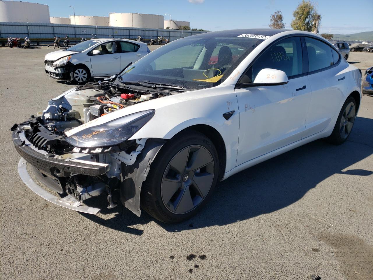 Photo 2 from auction – 2021 TESLA MODEL 3 with VIN 5YJ3E1EA2MF009585