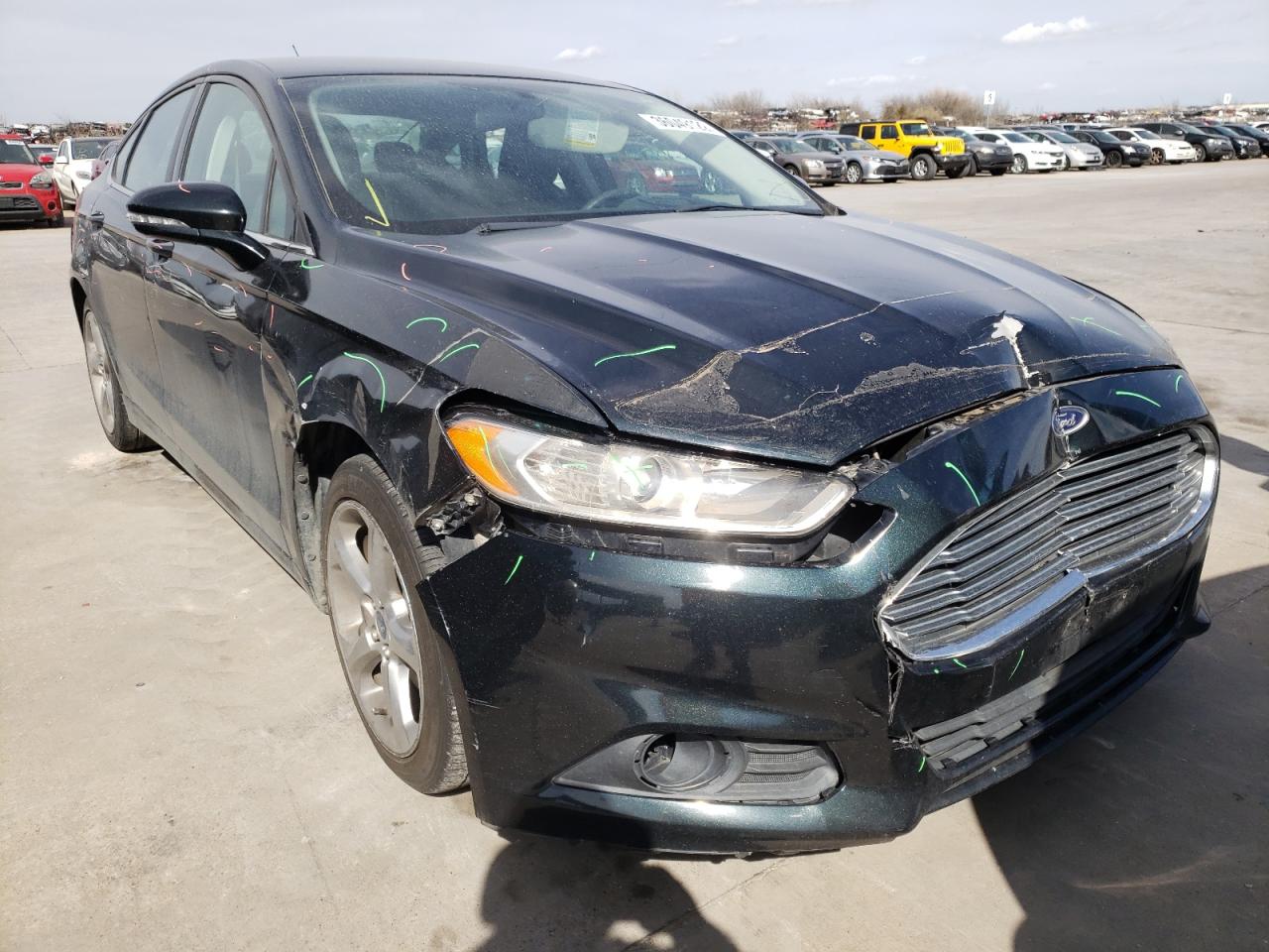 FORD FUSION SE 2014 with VIN 3FA6P0H77ER352349 - Photo from auction