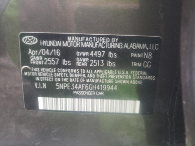 Photo 10 from auction – 2016 HYUNDAI SONATA SPO with VIN 5NPE34AF6GH419944
