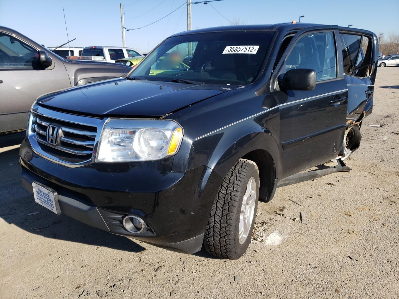 Photo 2 from auction – 2013 HONDA PILOT EXL with VIN 5FNYF4H55DB045385