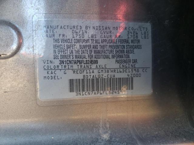 صورة رقم 10 من المزاد - 2015 NISSAN VERSA مع VIN 3N1CN7AP6FL824599