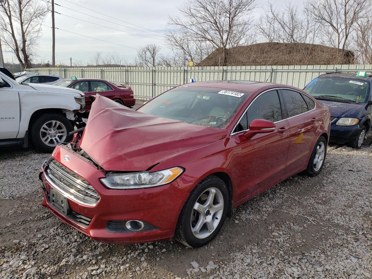 Photo 2 from auction – 2016 FORD FUSION SE with VIN 3FA6P0HD6GR143824