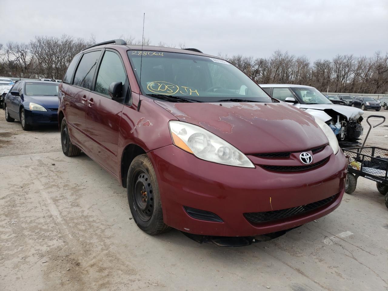 TOYOTA SIENNA CE 2009 with VIN 5TDZK23C99S288064 - Photo from auction