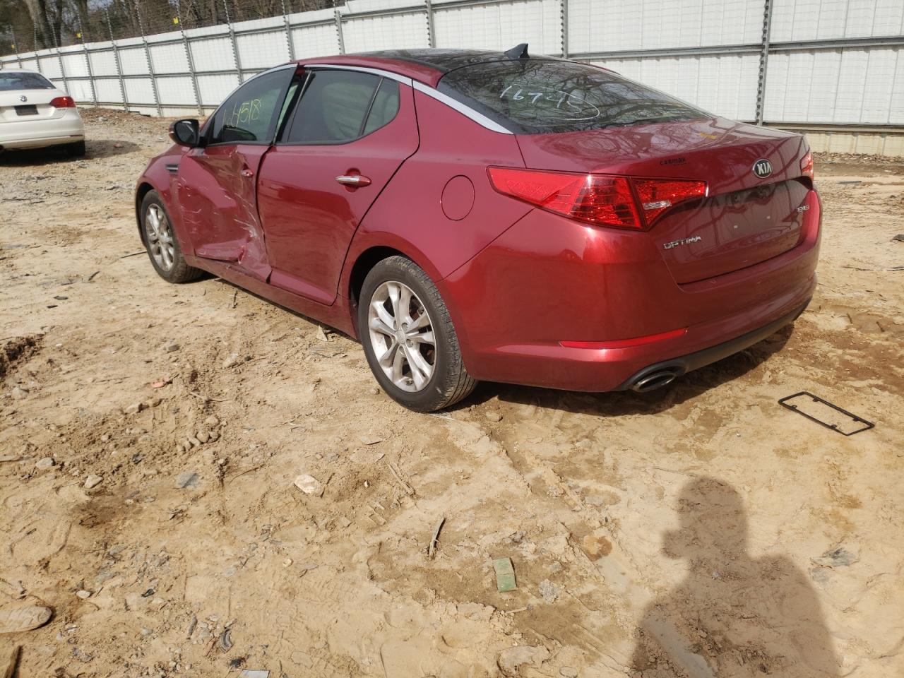 Photo 3 from auction – 2013 KIA OPTIMA EX with VIN 5XXGN4A72DG156080