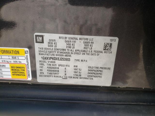 Photo 10 from auction – 2014 GMC ACADIA SLE with VIN 1GKKVPKDXEJ253903