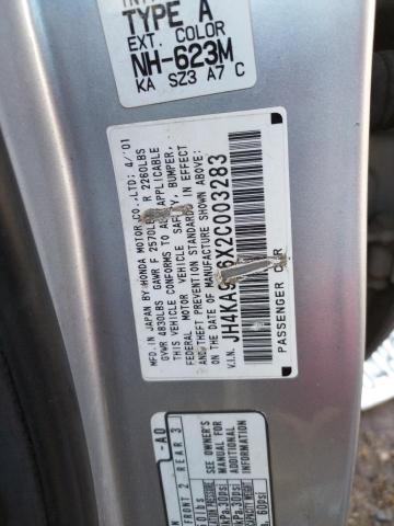 Photo 10 from auction – 2002 ACURA 3.5RL with VIN JH4KA966X2C003283