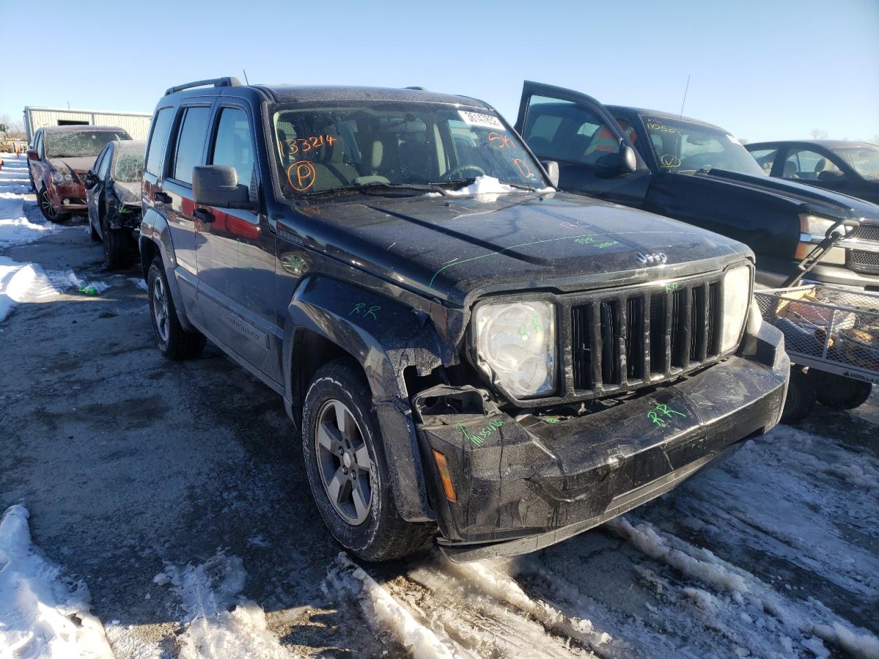 Photo 1 from auction – 2008 JEEP LIBERTY SP with VIN 1J8GN28K98W133214