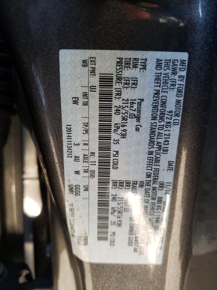 Photo 10 from auction – 2014 FORD FOCUS SE with VIN 1FADP3F26EL445748