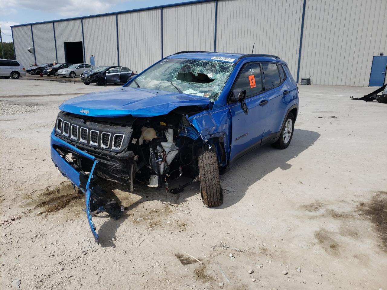 Photo 2 from auction – 2018 JEEP COMPASS SP with VIN 3C4NJCAB0JT240724